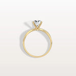 1CT Twisted Engagement Ring with Round Lab Grown Diamond - Rings