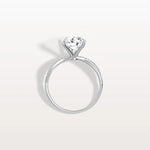 2CT Twisted Engagement Ring with Round Lab Grown Diamond - Rings