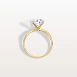 2CT Twisted Engagement Ring with Round Lab Grown Diamond - Rings