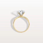 3CT Twisted Engagement Ring with Round Lab Grown Diamond - Rings