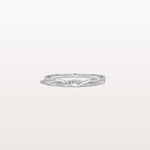 Stackable Pave Twisted Ring - 14K Gold/Platinum Wedding Band - Rings