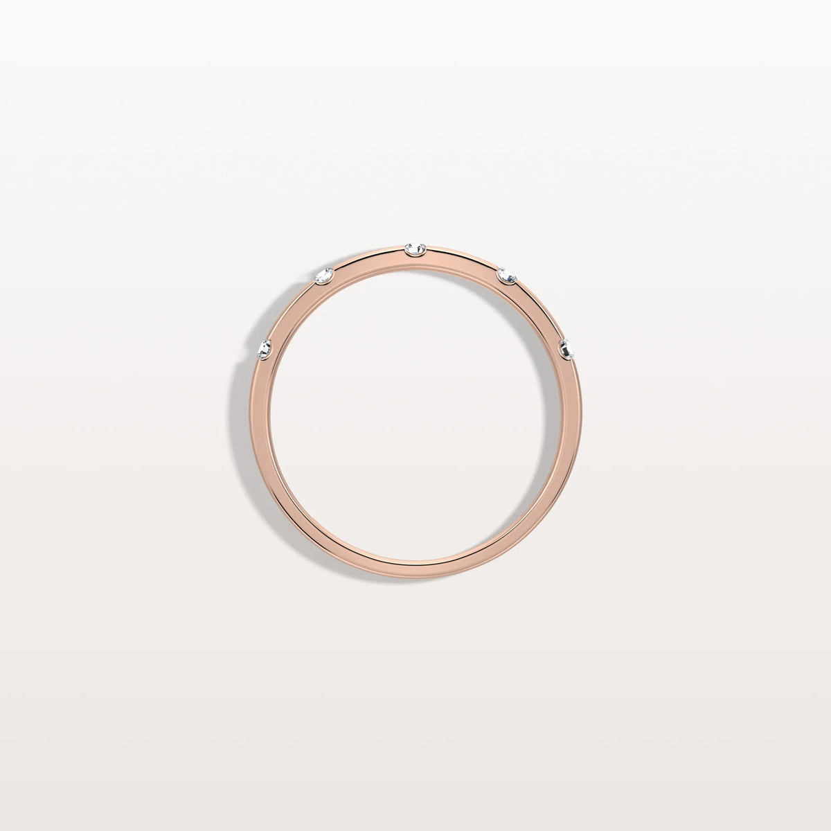 Lab Grown Diamond Dainty Stacking Ring with Lab Diamonds - Rings