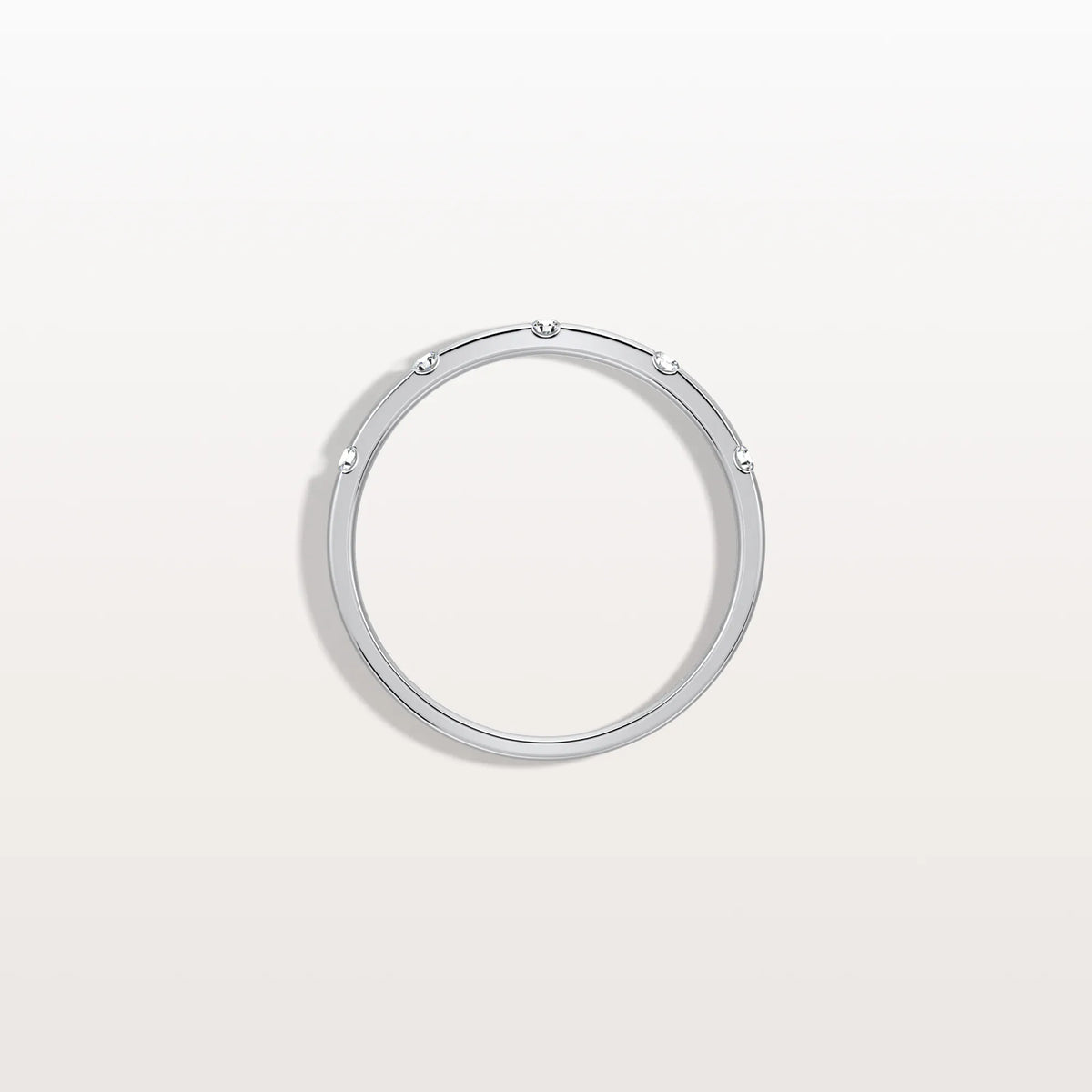 Lab Grown Diamond Dainty Stacking Ring with Lab Diamonds - Rings