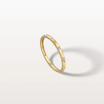 Lab Grown Diamond Dainty Stacking Ring with Lab Diamonds - Rings