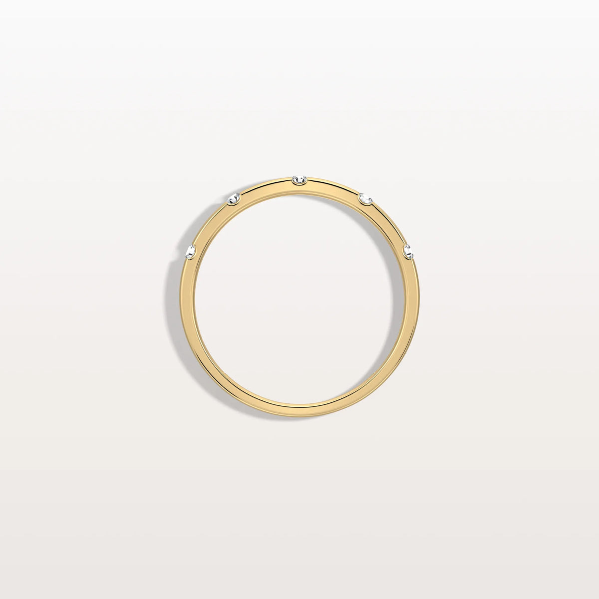 Lab Grown Diamond Dainty Stacking Ring with Lab Diamonds - Rings