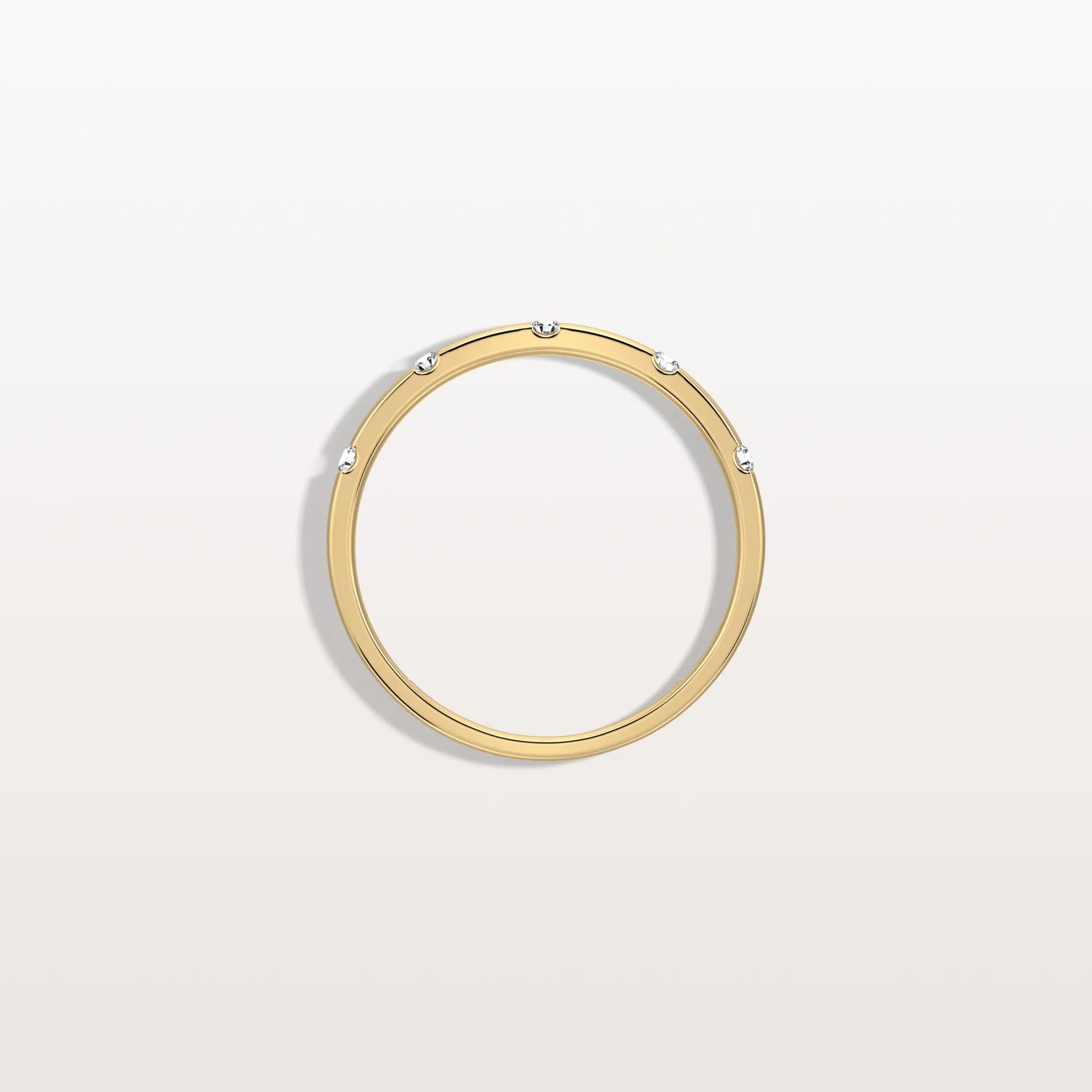 Lab Grown Diamond Dainty Stacking Ring with Lab Diamonds - Rings
