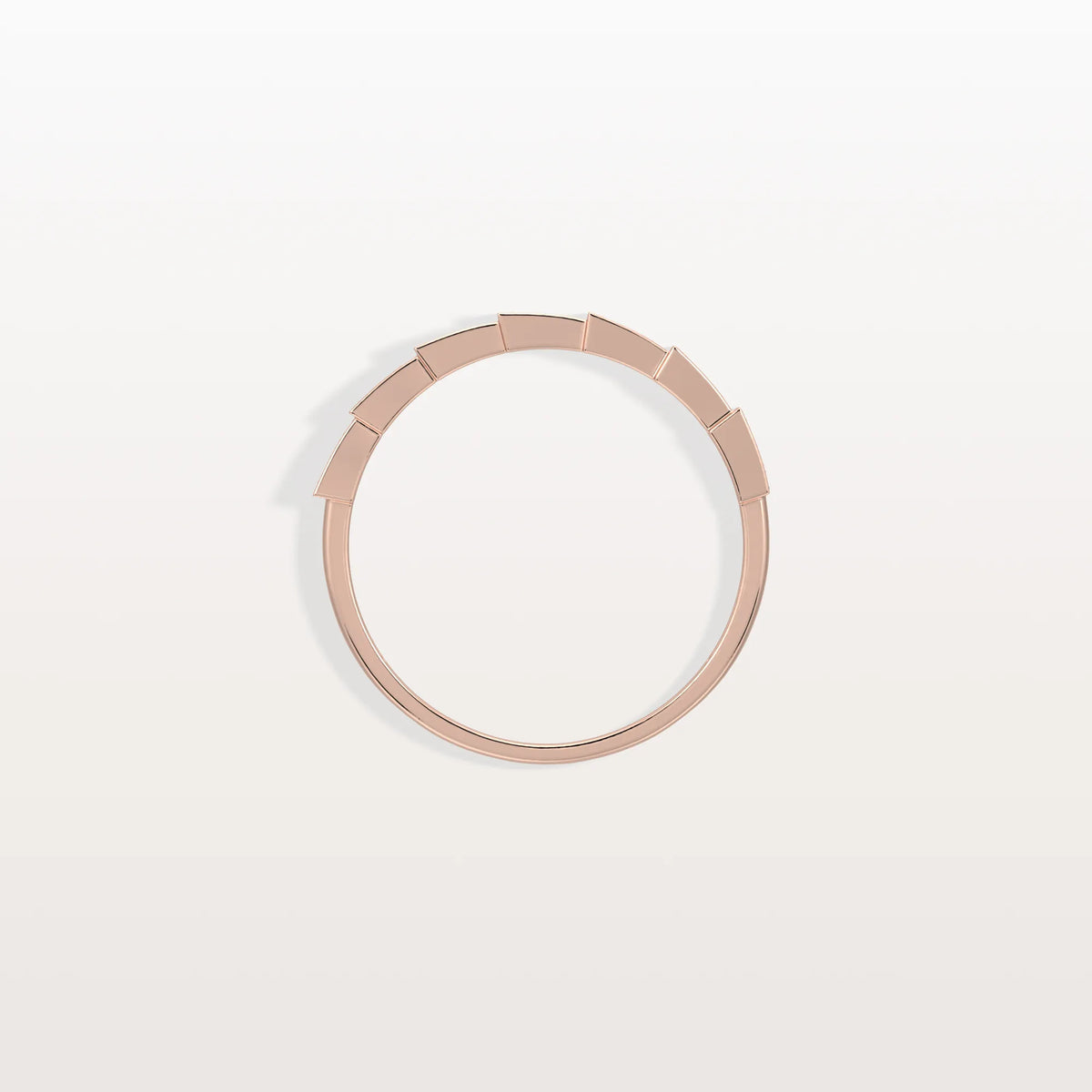 14K Gold/Platinum Stackable Pave Ring with Lab Diamonds - Viper Inspired - Rings
