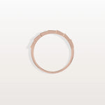 14K Gold/Platinum Stackable Pave Ring with Lab Diamonds - Viper Inspired - Rings