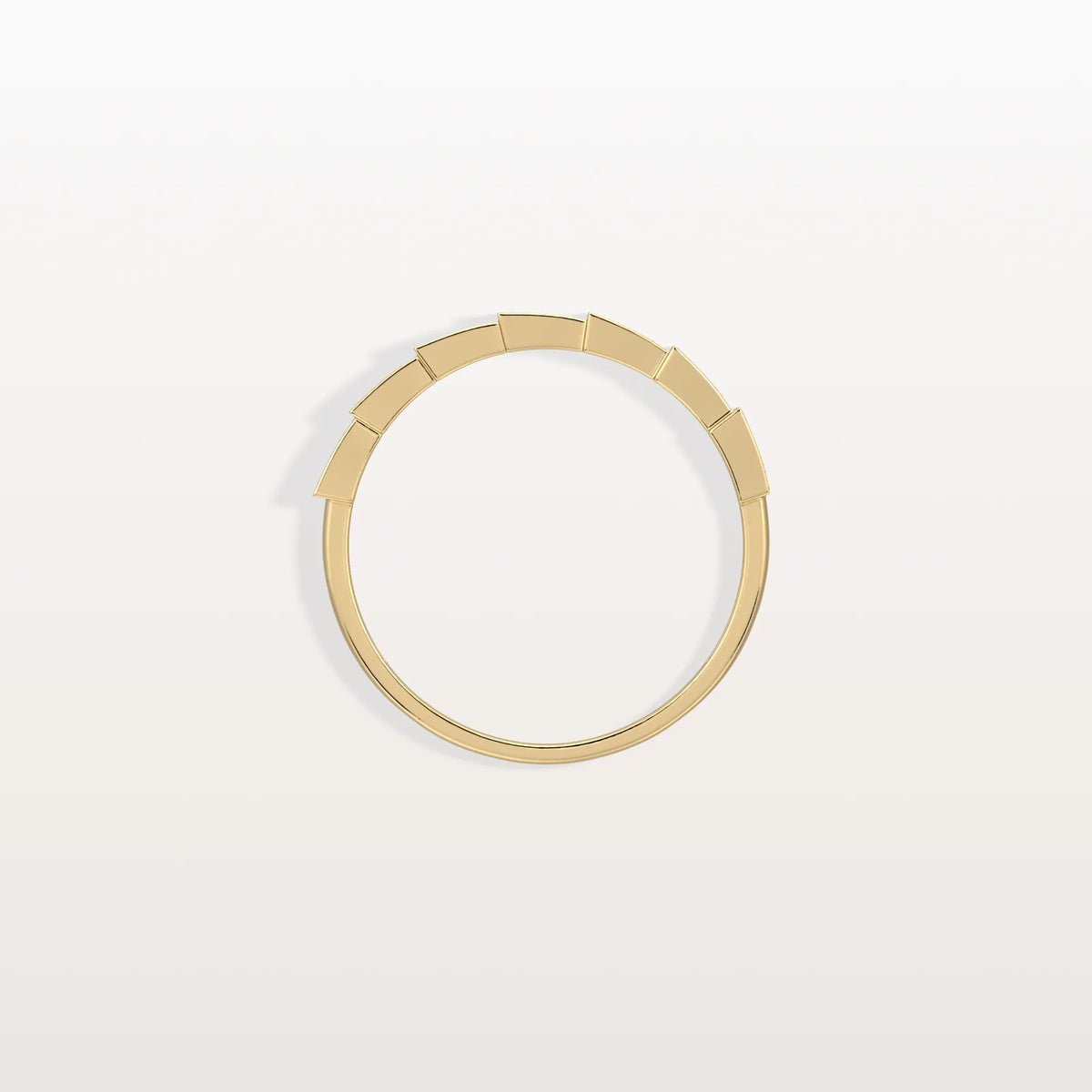 14K Gold/Platinum Stackable Pave Ring with Lab Diamonds - Viper Inspired - Rings