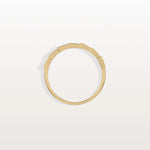 14K Gold/Platinum Stackable Pave Ring with Lab Diamonds - Viper Inspired - Rings