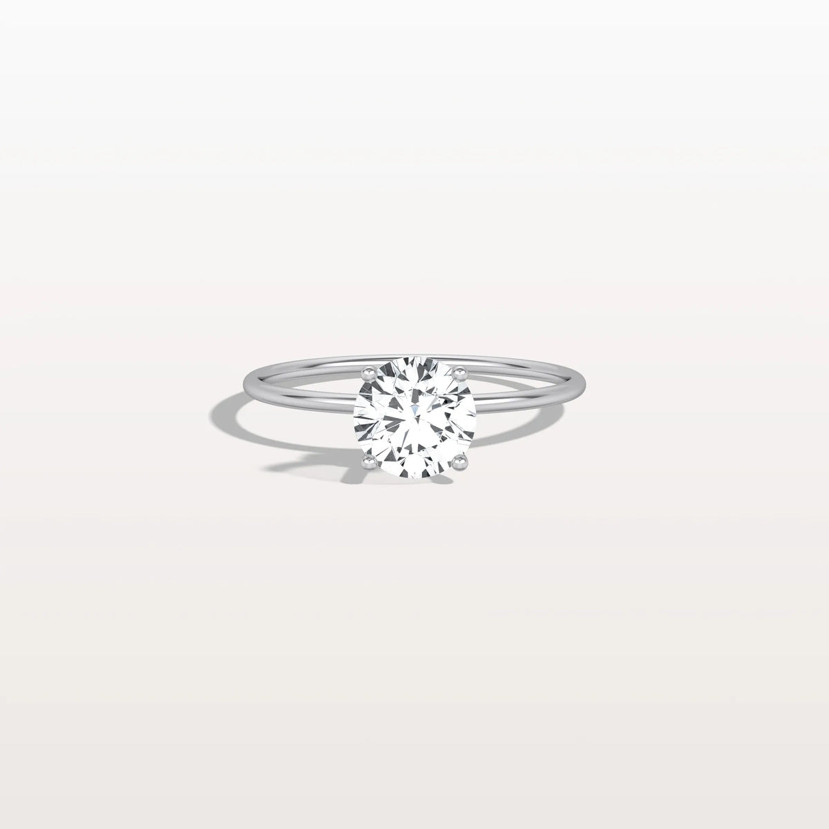 1CT Round Lab Grown Diamond Double Hidden Halo Ring - Rings