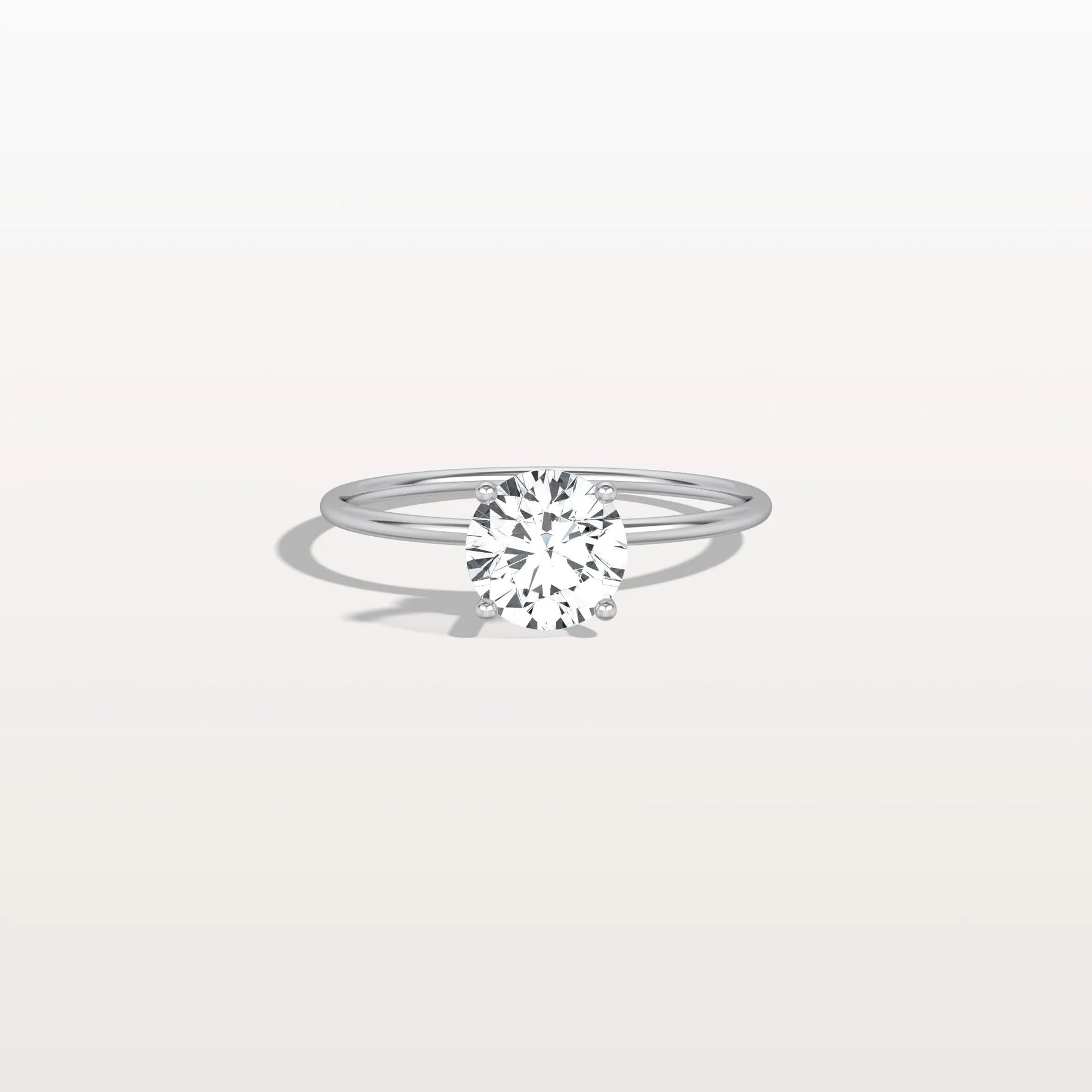 1CT Round Lab Grown Diamond Double Hidden Halo Ring - Rings