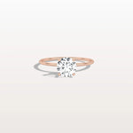 1CT Round Lab Grown Diamond Double Hidden Halo Ring - Rings