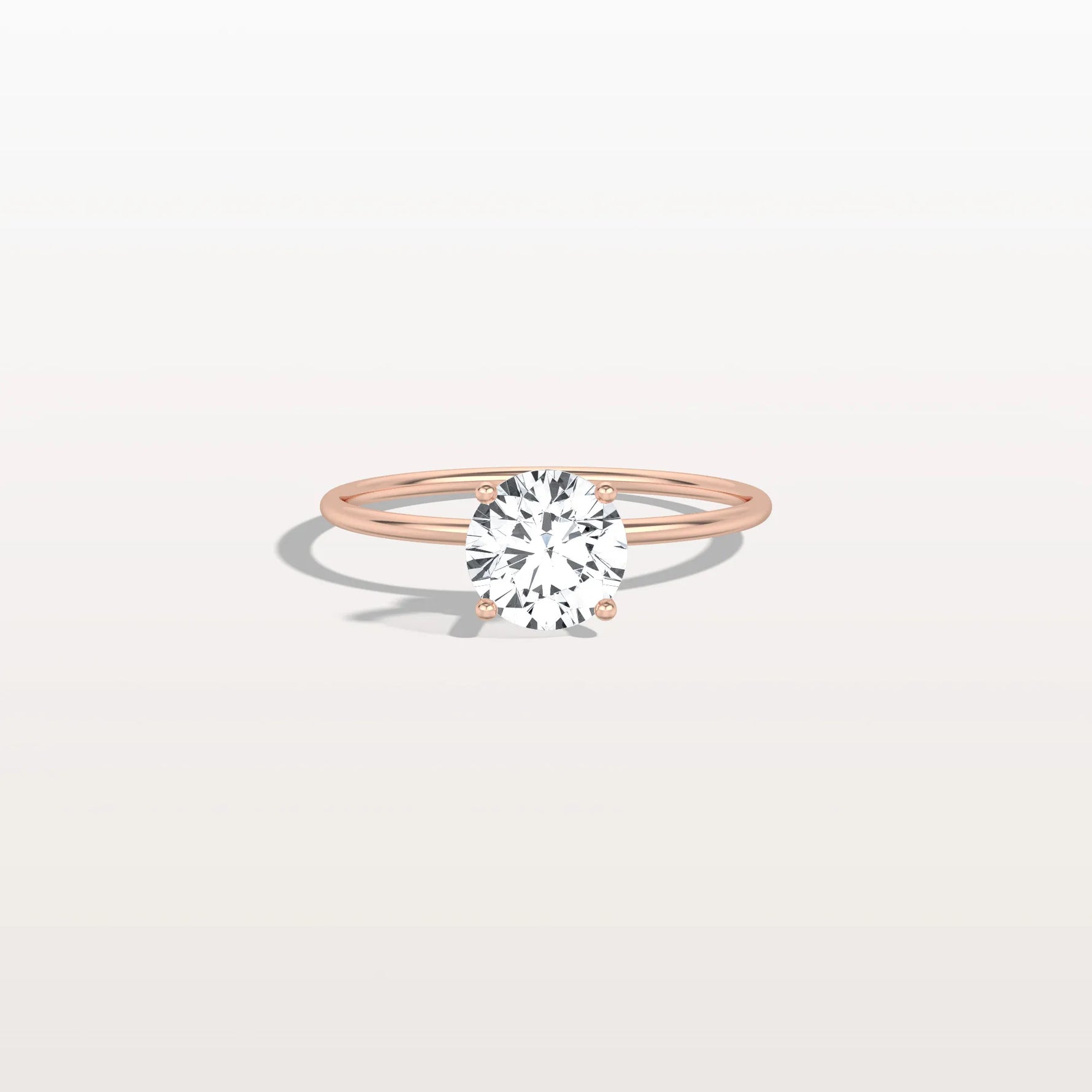 1CT Round Lab Grown Diamond Double Hidden Halo Ring - Rings