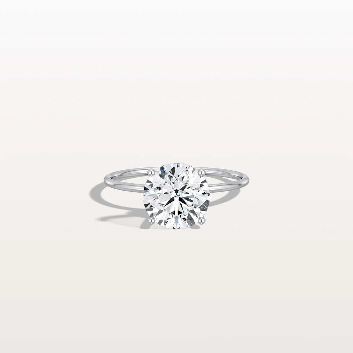 2CT Round Lab Grown Diamond Double Hidden Halo Ring - Rings