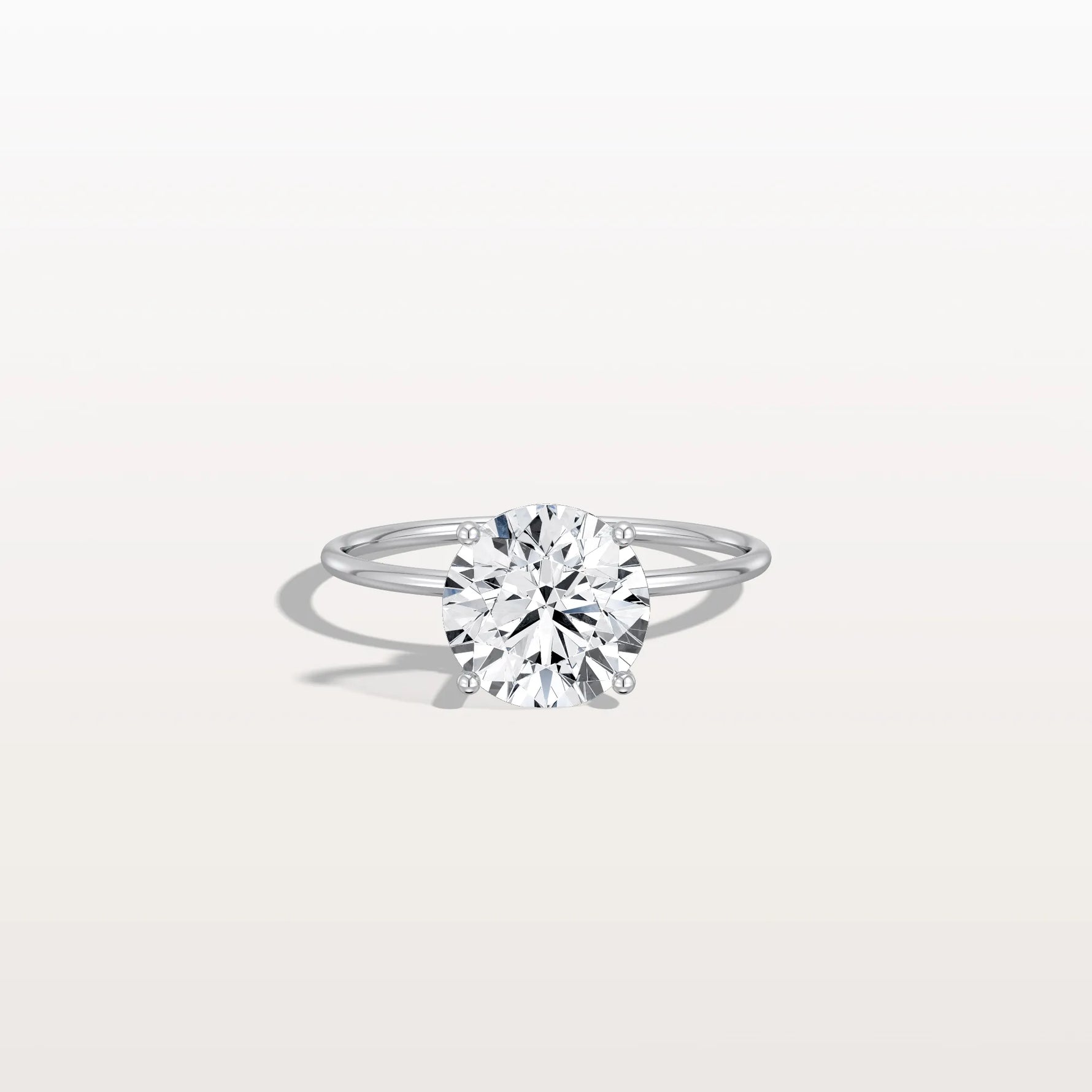 2CT Round Lab Grown Diamond Double Hidden Halo Ring - Rings