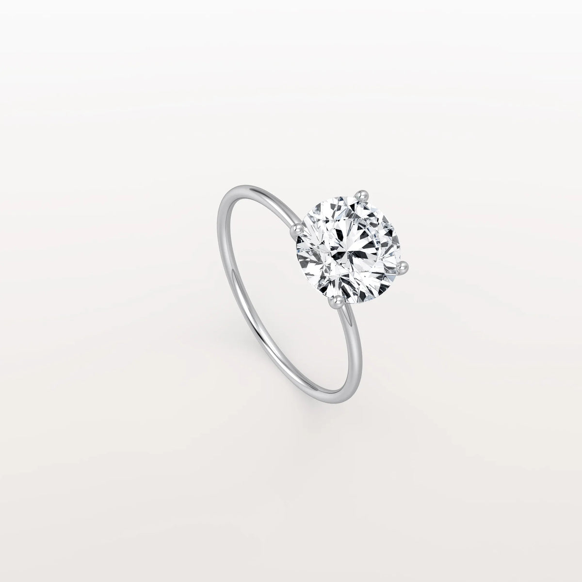 2CT Round Lab Grown Diamond Double Hidden Halo Ring - Rings