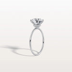 2CT Round Lab Grown Diamond Double Hidden Halo Ring - Rings