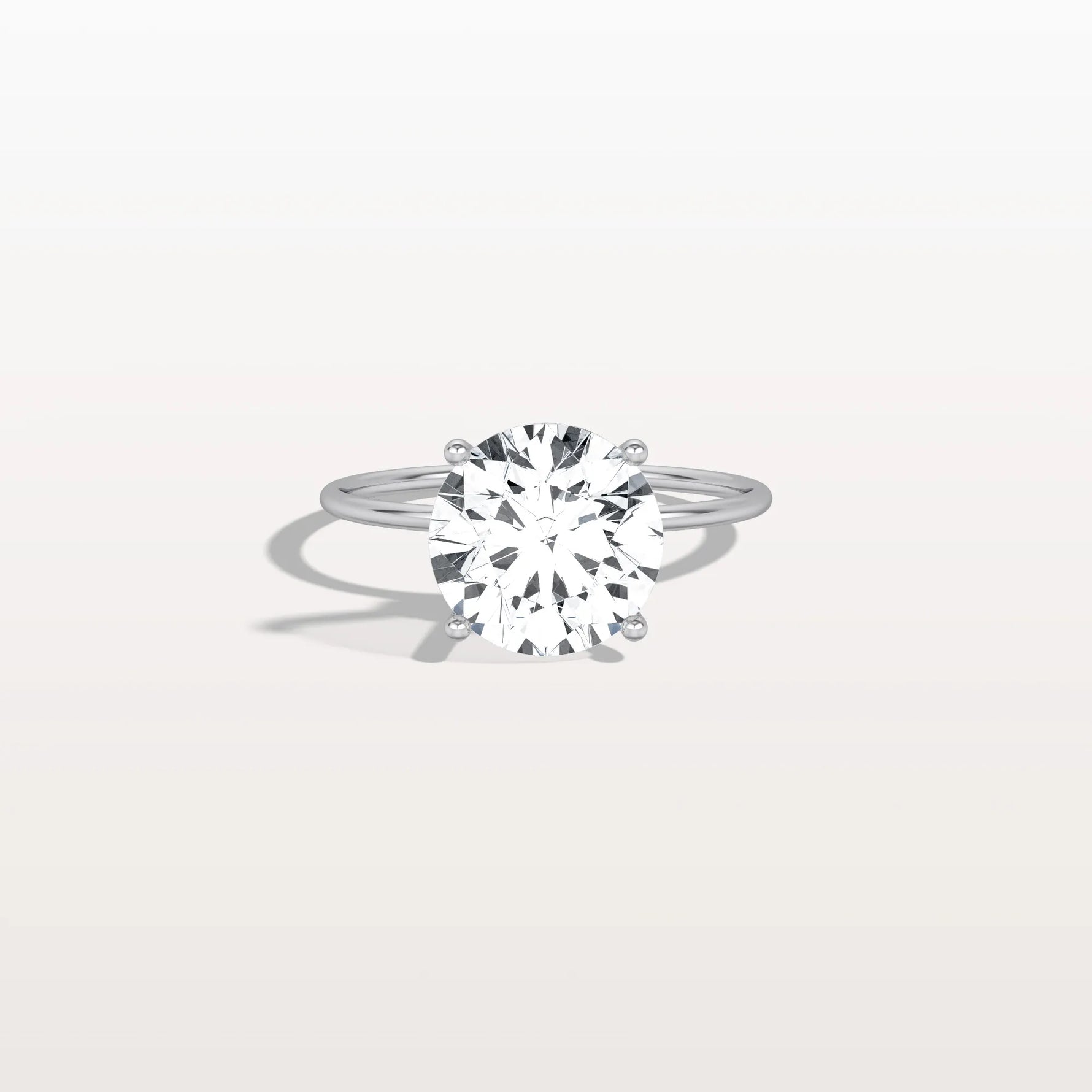 3CT Round Lab Grown Diamond Double Hidden Halo Ring - Rings