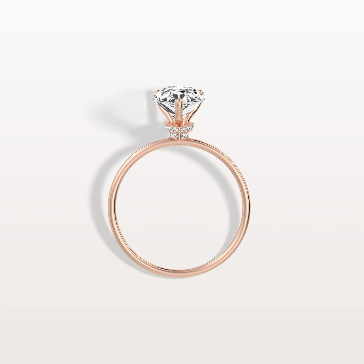 Double Hidden Halo Promise Ring with 2CT Pear Lab Grown Diamond - Rings