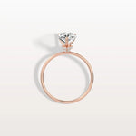 Double Hidden Halo Promise Ring with 2CT Pear Lab Grown Diamond - Rings