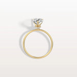 Double Hidden Halo Promise Ring with 2CT Pear Lab Grown Diamond - Rings