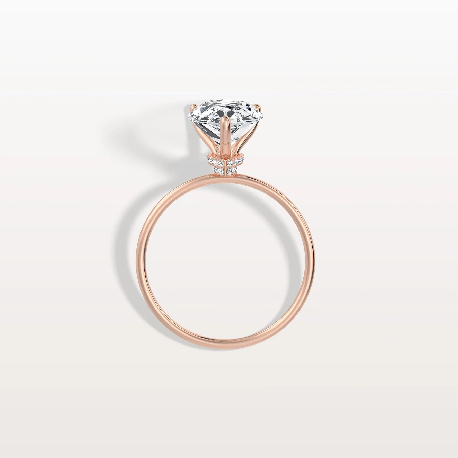 Double Hidden Halo Promise Ring with 3CT Pear Lab Grown Diamond - Rings
