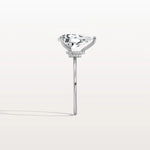 Double Hidden Halo Promise Ring with 3CT Pear Lab Grown Diamond - Rings