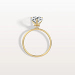 Double Hidden Halo Promise Ring with 3CT Pear Lab Grown Diamond - Rings