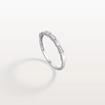 Lab Grown Diamond Stackable Ring in 14K Gold/Platinum - Viper Design - Rings