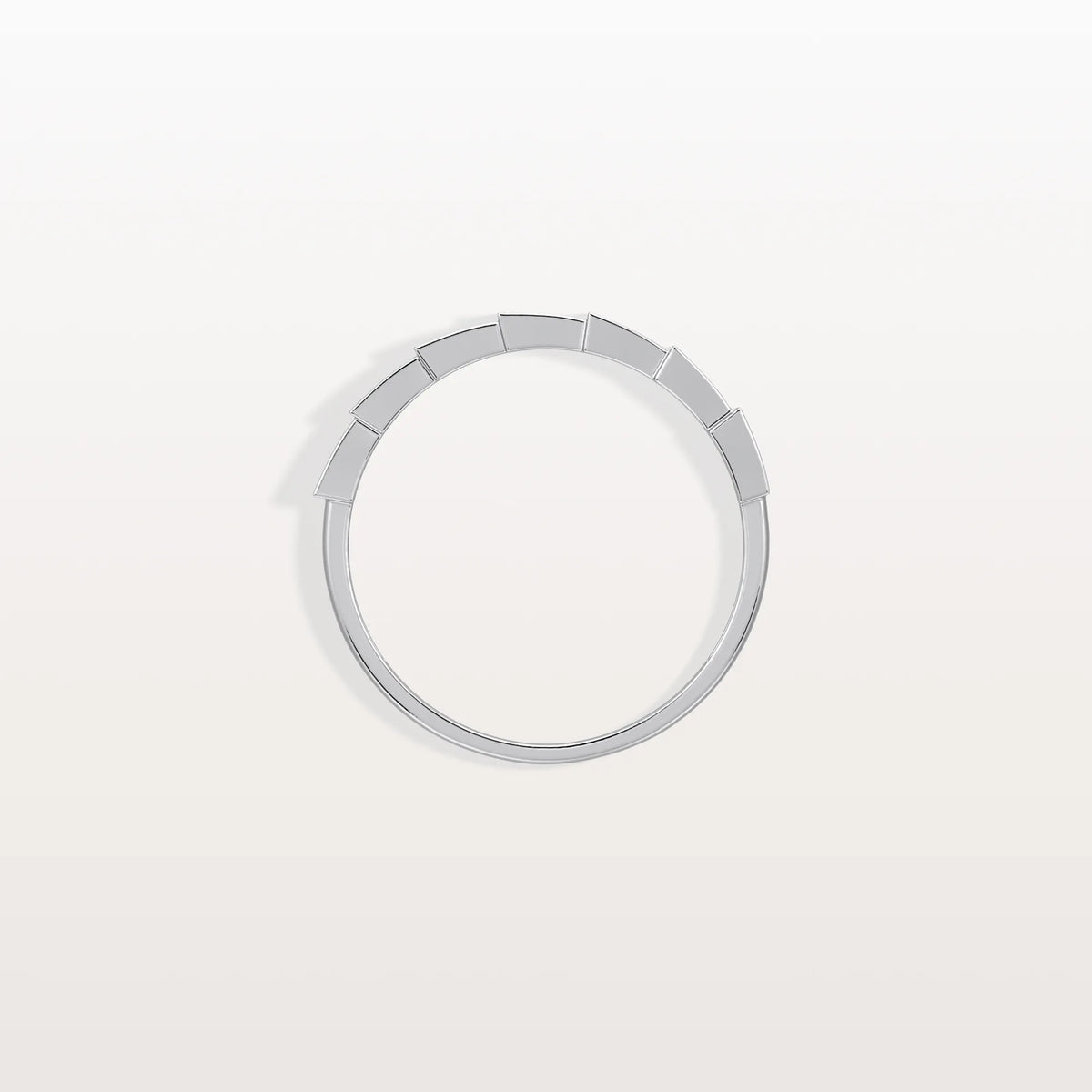 Lab Grown Diamond Stackable Ring in 14K Gold/Platinum - Viper Design - Rings
