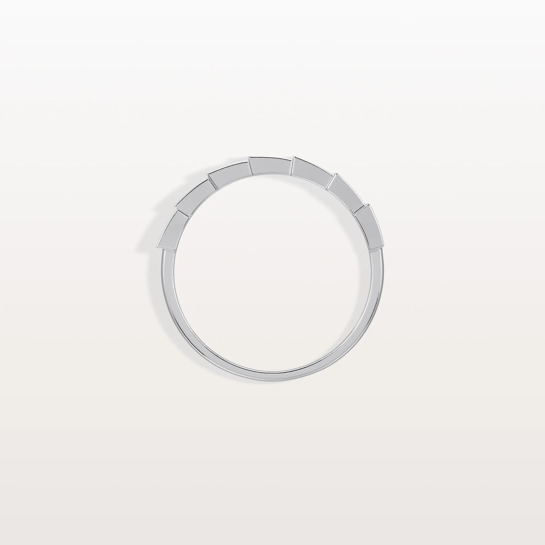 Lab Grown Diamond Stackable Ring in 14K Gold/Platinum - Viper Design - Rings