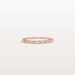 Lab Grown Diamond Stackable Ring in 14K Gold/Platinum - Viper Design - Rings