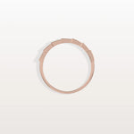 Lab Grown Diamond Stackable Ring in 14K Gold/Platinum - Viper Design - Rings