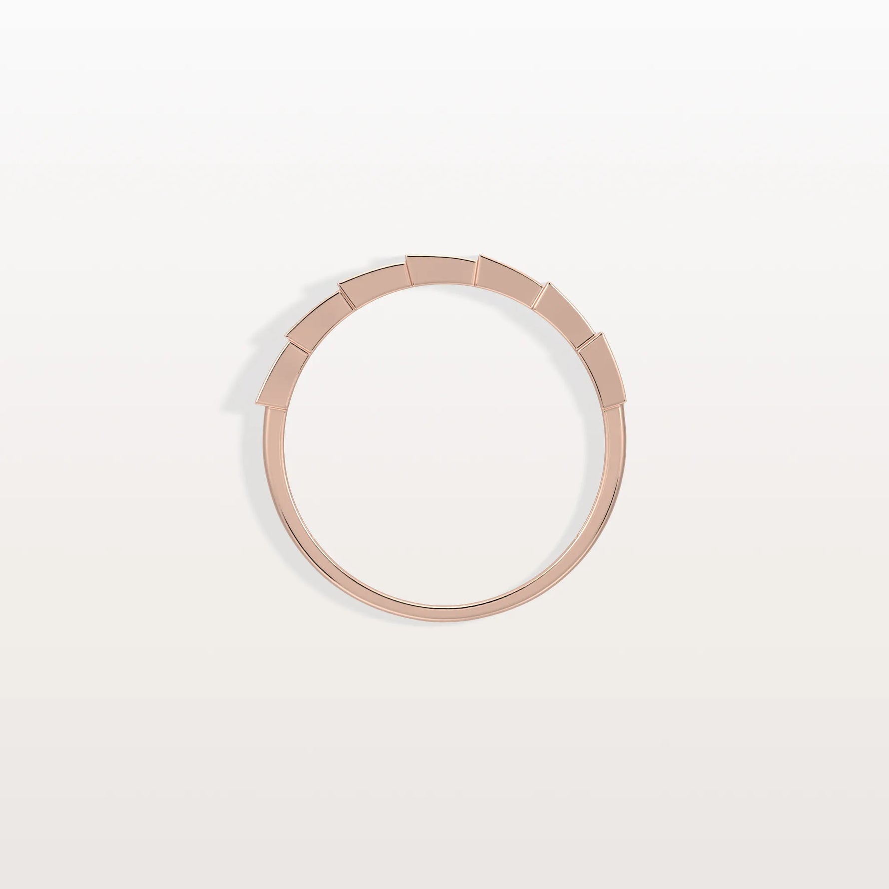 Lab Grown Diamond Stackable Ring in 14K Gold/Platinum - Viper Design - Rings
