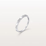 Lab Grown Diamond Stackable Ring in 14K Gold/Platinum - Viper Design - Rings