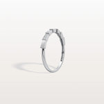 Lab Grown Diamond Stackable Ring in 14K Gold/Platinum - Viper Design - Rings