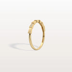 Lab Grown Diamond Stackable Ring in 14K Gold/Platinum - Viper Design - Rings