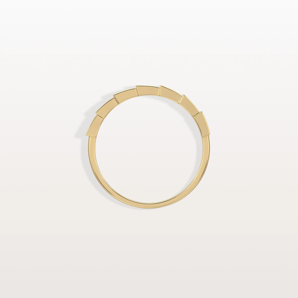 Lab Grown Diamond Stackable Ring in 14K Gold/Platinum - Viper Design - Rings