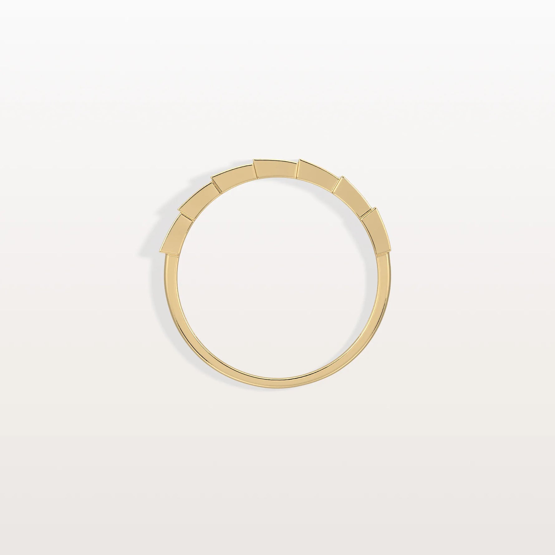 Lab Grown Diamond Stackable Ring in 14K Gold/Platinum - Viper Design - Rings