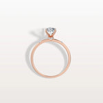 1CT Oval Lab Grown Diamond Hidden Halo Engagement Ring - Rings