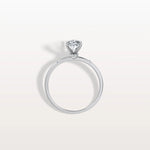 1CT Oval Lab Grown Diamond Hidden Halo Engagement Ring - Rings
