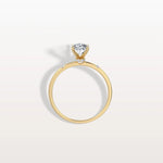 1CT Oval Lab Grown Diamond Hidden Halo Engagement Ring - Rings