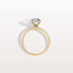 2CT Oval Lab Grown Diamond Hidden Halo Engagement Ring - Rings