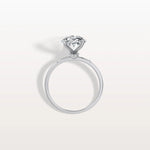 3CT Oval Lab Grown Diamond Hidden Halo Engagement Ring - Rings