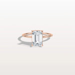 2CT Emerald Cut Lab Grown Diamond Engagement Ring - Rings