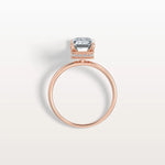 2CT Emerald Cut Lab Grown Diamond Engagement Ring - Rings