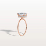 2CT Emerald Cut Lab Grown Diamond Engagement Ring - Rings