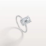 2CT Emerald Cut Lab Grown Diamond Engagement Ring - Rings