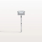2CT Emerald Cut Lab Grown Diamond Engagement Ring - Rings